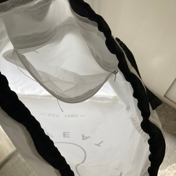 White "Sweet Sweat" Gym Bag, Drawstring Backpack - Picture 2 of 7